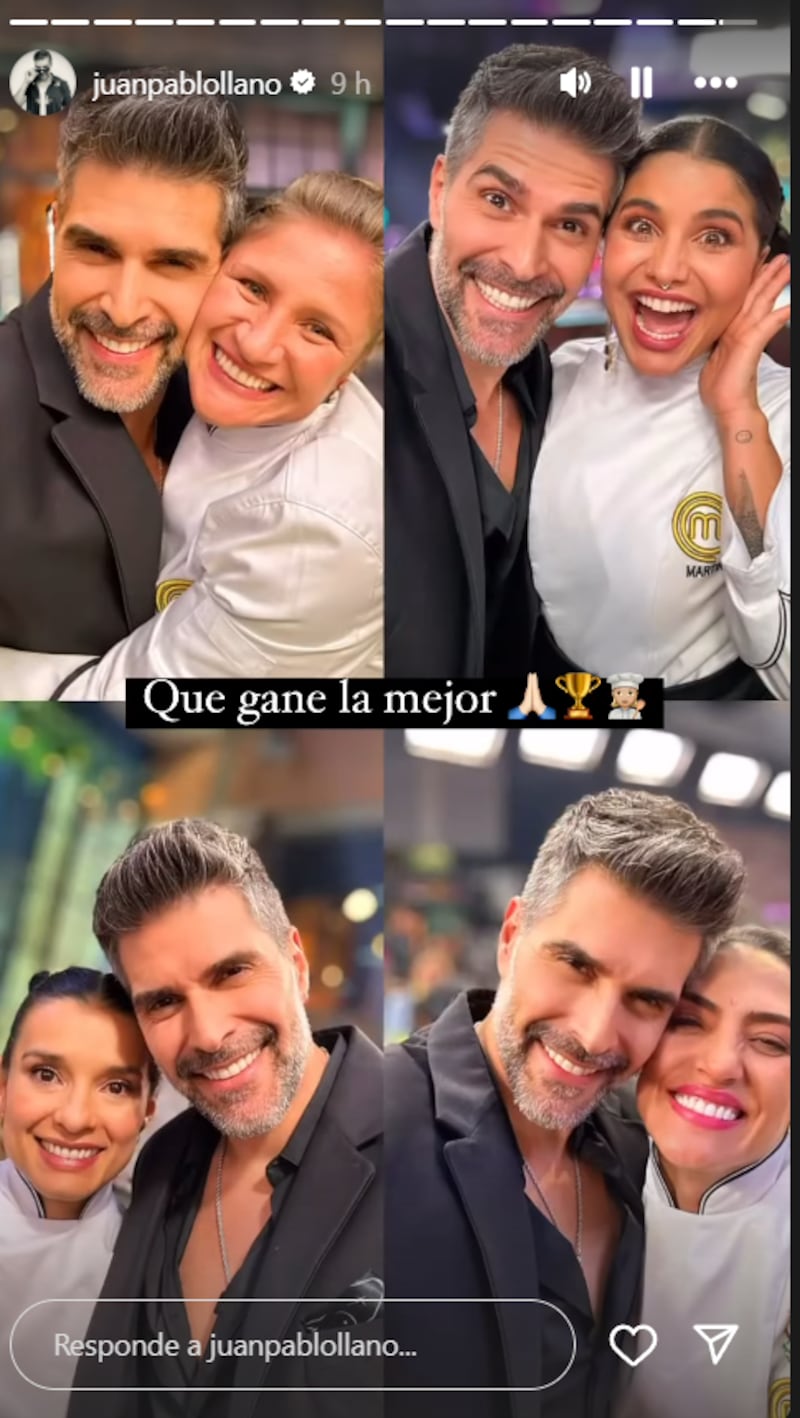 Juan Pablo Llano sacó lo caballero y tuvo noble gesto con finalistas de MasterChef