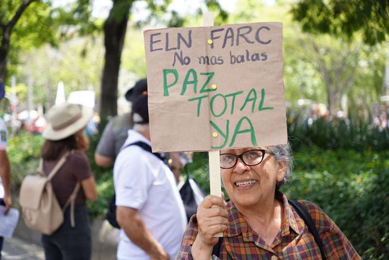 Marcha en favor de Petro en Medellín