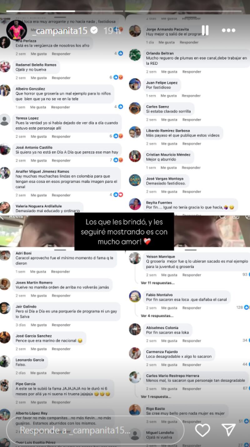 ‘Campanita’ de ‘El Desafío’ y ‘Día a Día’ respondió a los ataques homofóbicos que recibe