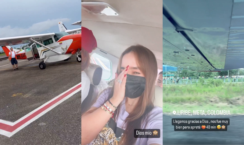 Paola Jara no es fanática de las avionetas