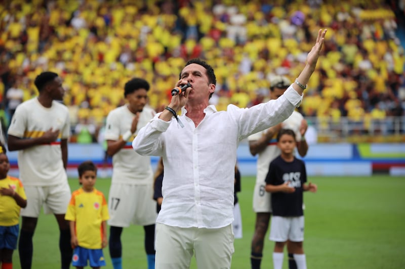 Así se vieron los rostros de los hinchas en el partido Colombia contra Chile en Barranquilla.