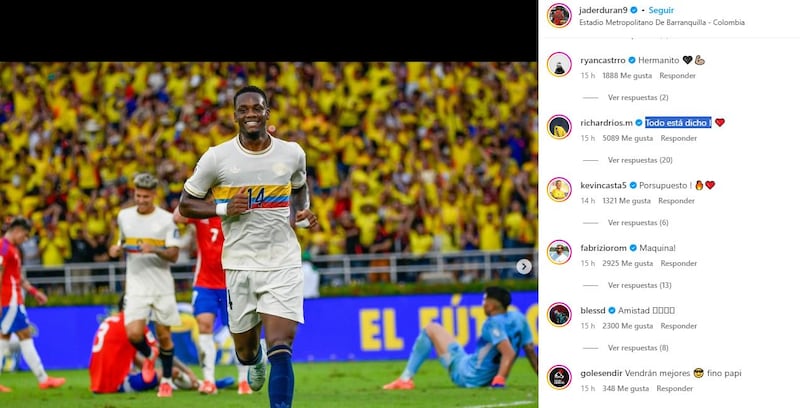 Richard Ríos le envió mensaje a Néstor Lorenzo y dejó claro los fijos en la Selección Colombia