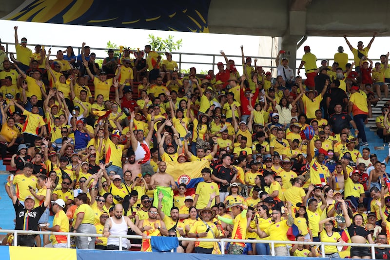 Así está el ambiente en el Metropolitano en el partido de la Selección Colombia contra Argentina.