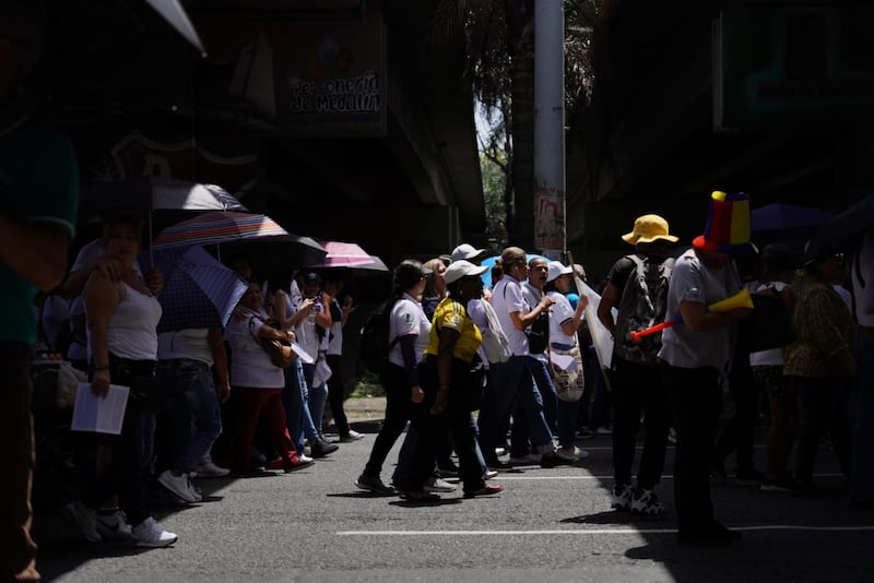 Marcha en favor de Petro en Medellín