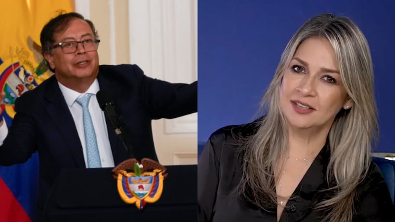 El presidente Petro y la periodista Vicky Dávila discutieron sobre el conflicto entre Irán e Israel.