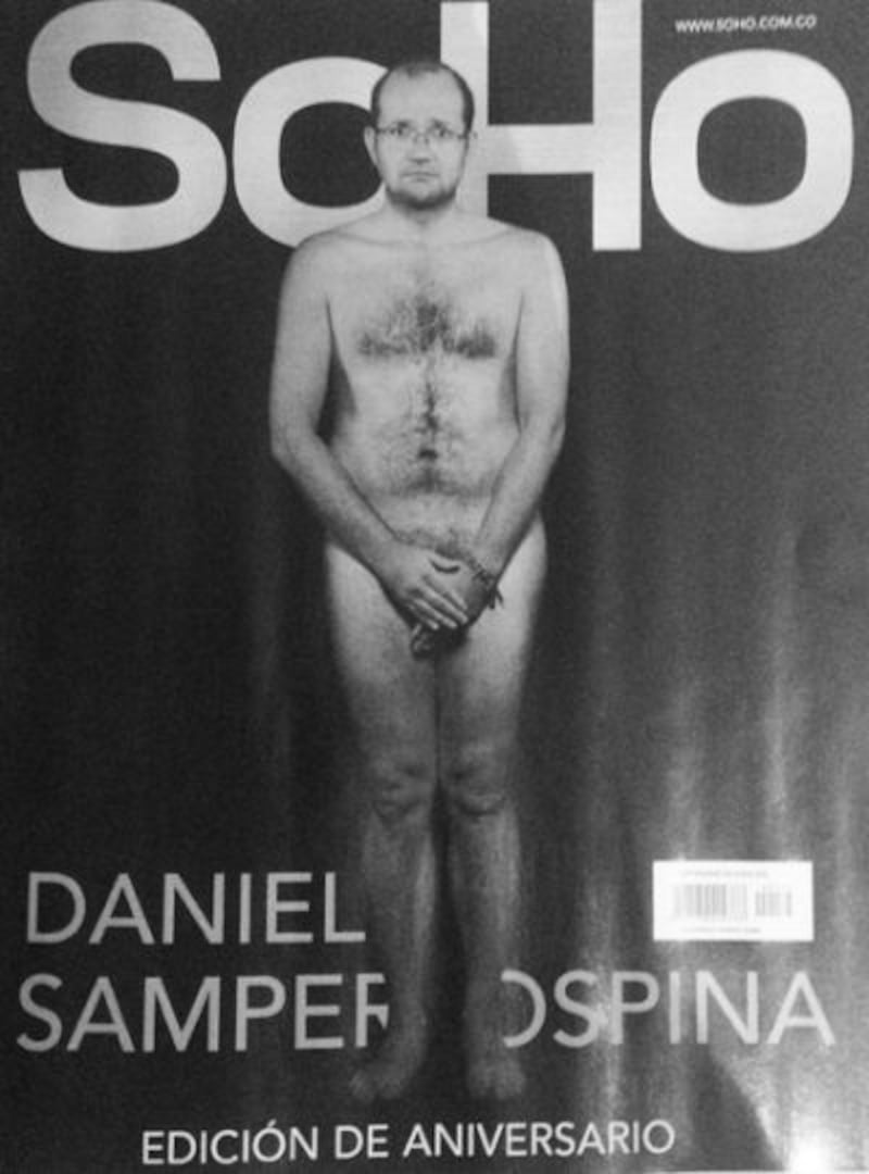 Soho celebra sus 15 años con su director Daniel Samper desnudo – Publimetro  Colombia