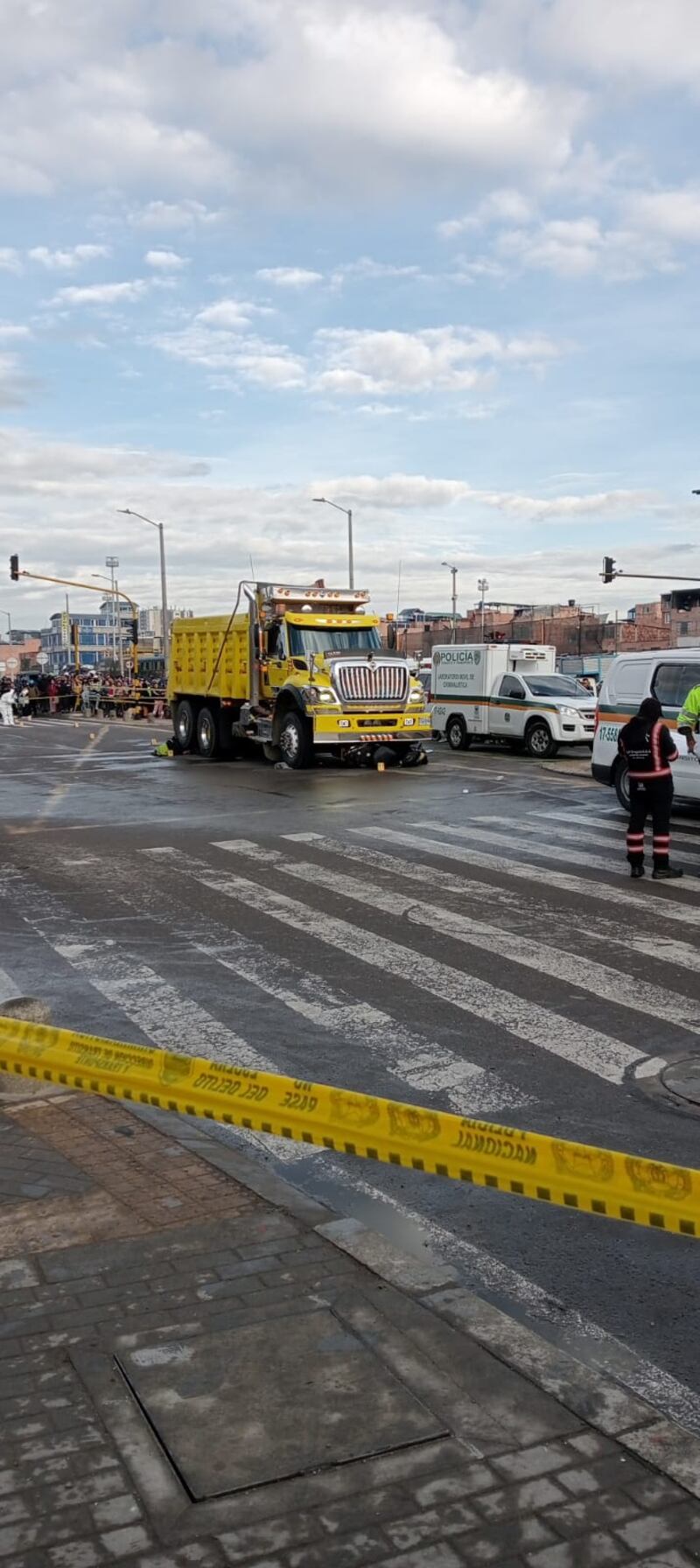 Siniestro vial en Bogotá afecta operación de TransMilenio en Bosa.