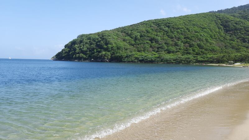 Playa durante el cierre del Parque Tayrona en 2023.