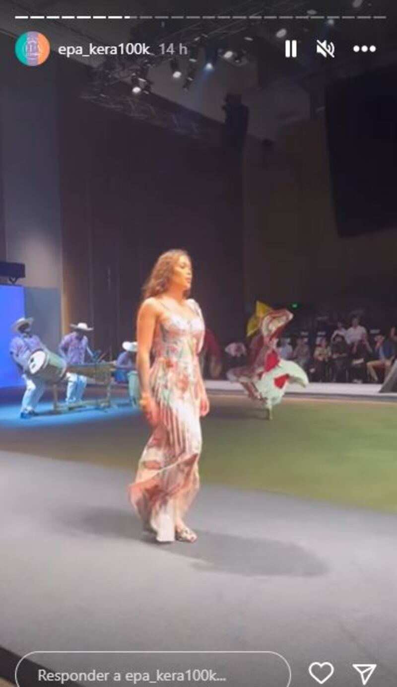 Epa Colombia mostró cómo le fue debutando como modelo en pasarela