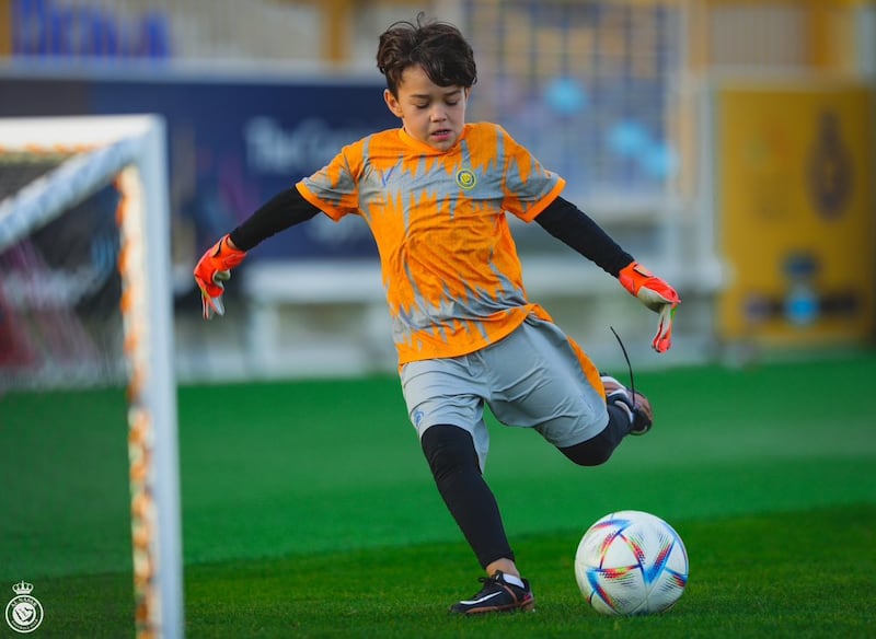 David Ospina y su hijo, Maxi, fueron la sensación en el entrenamiento de su equipo