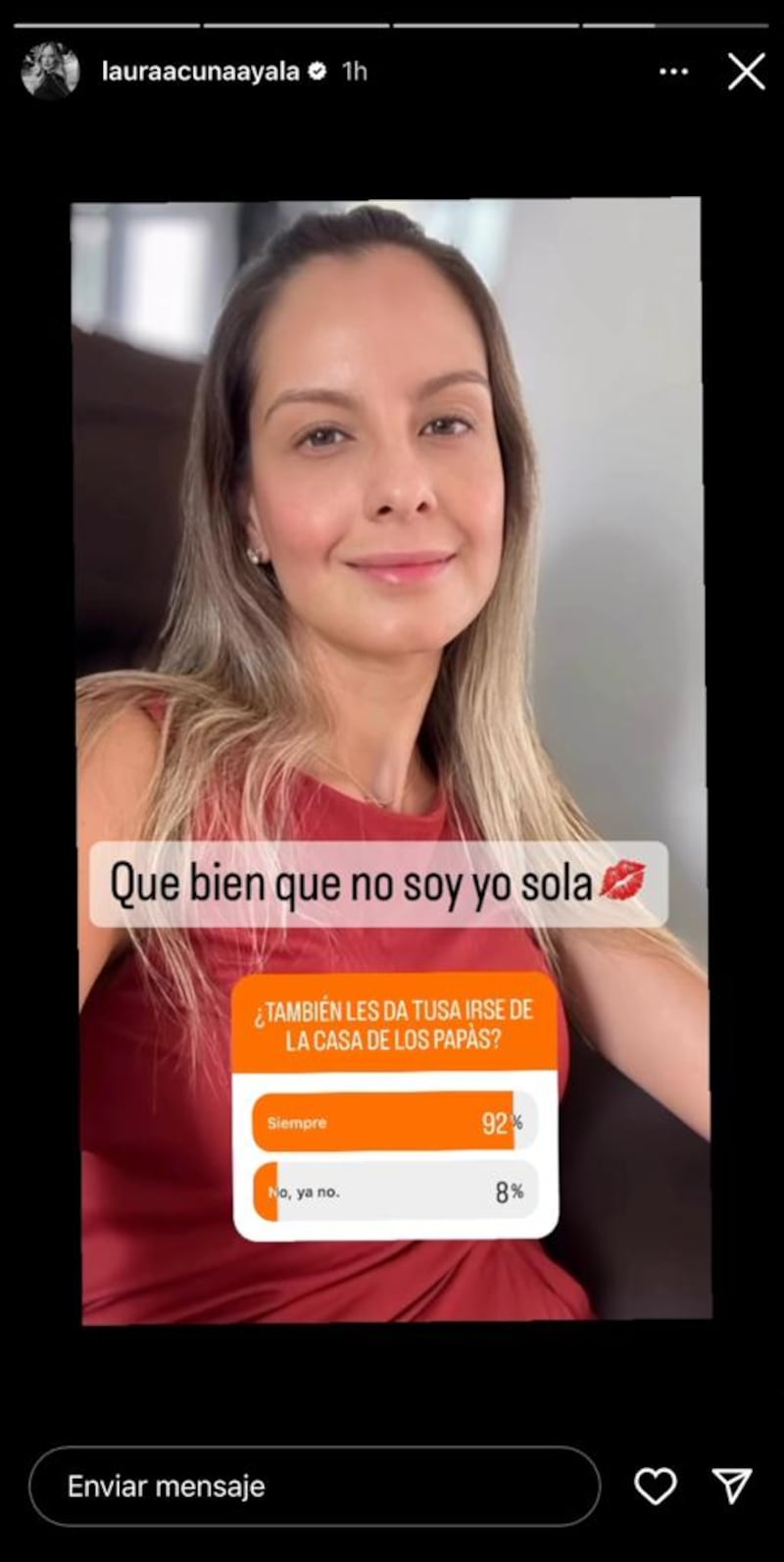 Laura Acuña aseguró que tiene tusa luego de vivir esta situación