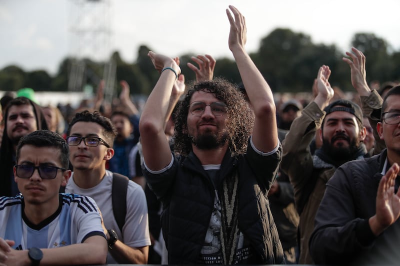 Público asistente a Rock al Parque 2022 en Bogotá.