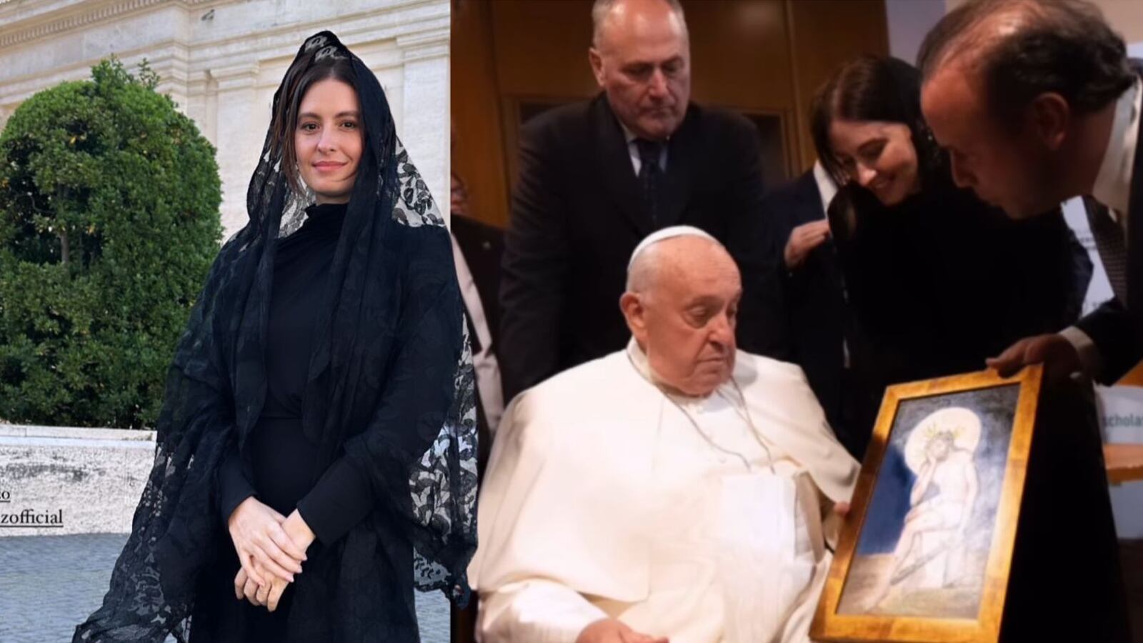 Taliana Vargas mostró el lujoso detalle que le dio al Papa Francisco
