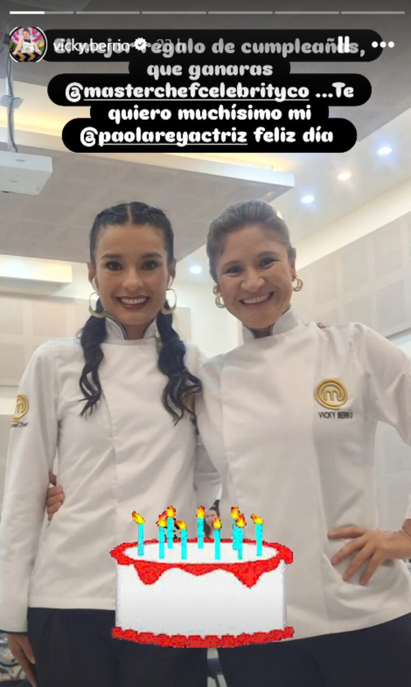 Paola Rey recibió conmovedora sorpresa de cumpleaños por parte de Vicky Berrío