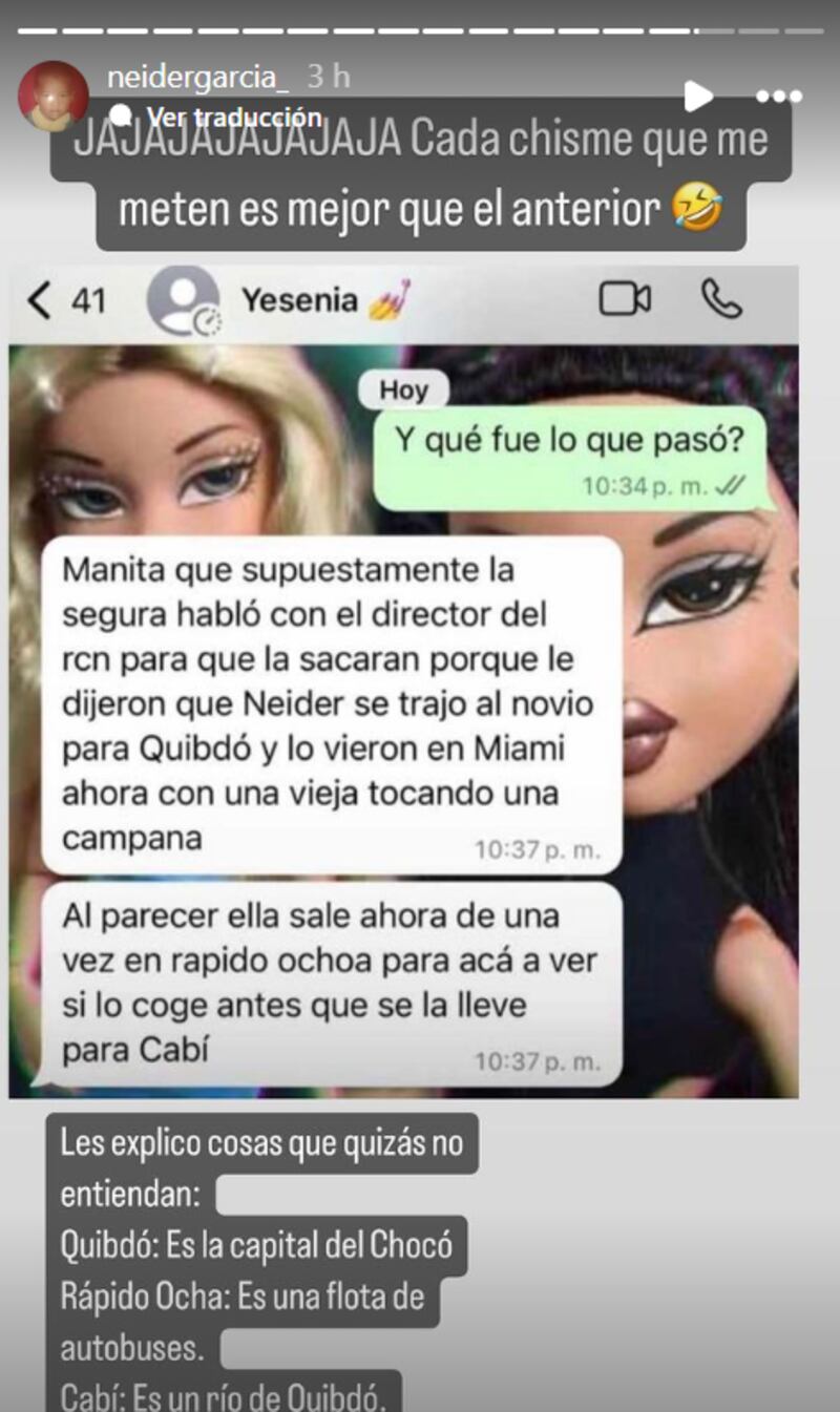 Neide García terminó metido en chisme con producción de La Casa de los Famosos de RCN