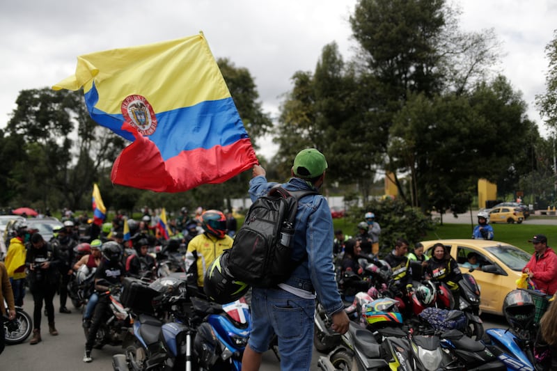 Motociclistas de Bogotá se manifiestan contra las dificultades para acceder al SOAT