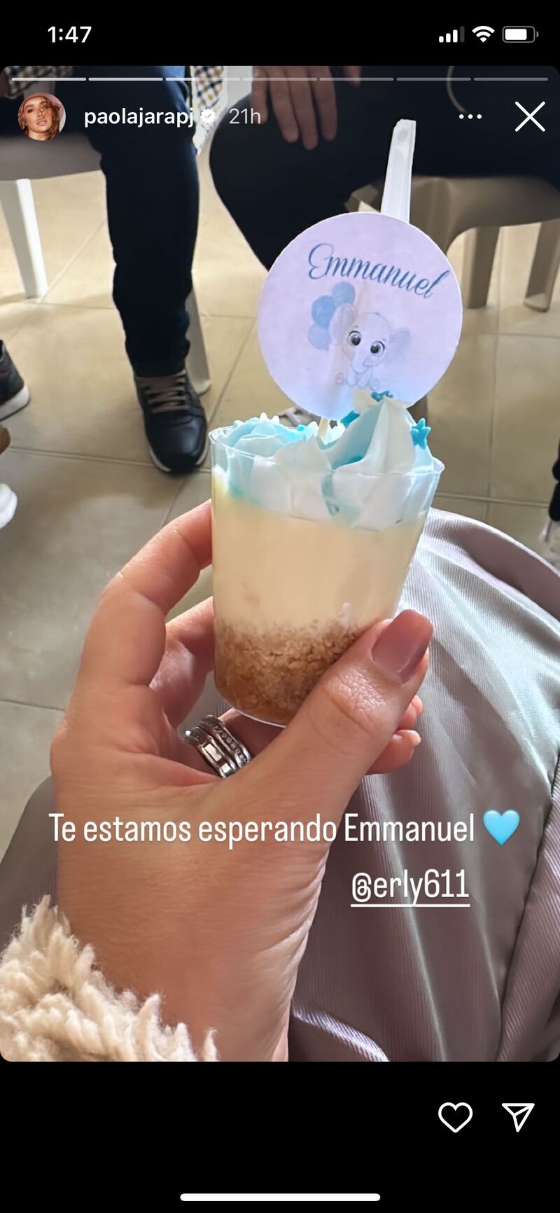 Paola Jara mostró su emoción al asistir al baby shower de integrante de su equipo de trabajo