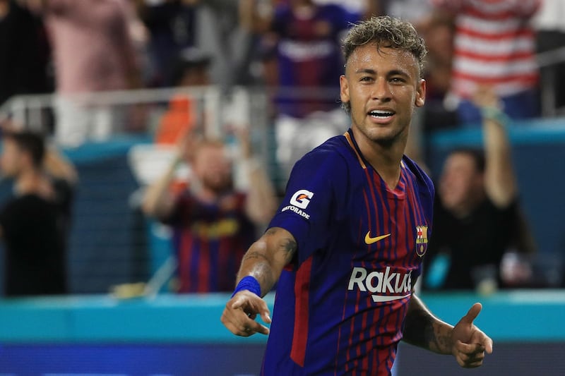 Neymar jugó cuatro temporadas con el Barcelona.