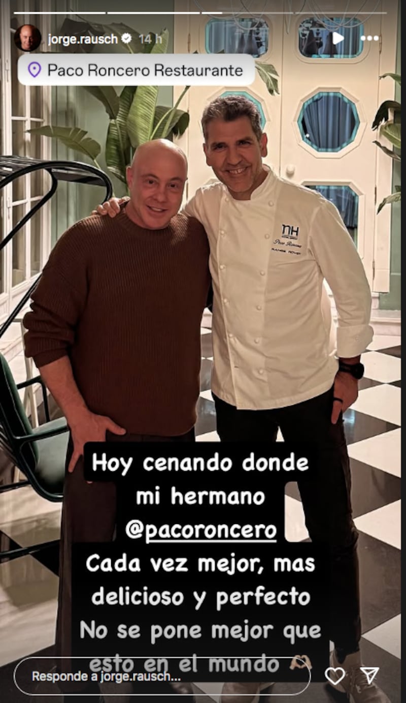 Jorge Rausch se reunió con exjurado de MasterChef