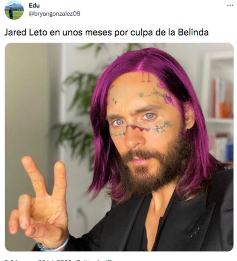 Belinda vuelve a ser protagonista de memes, por su amistad con el popular cantante.