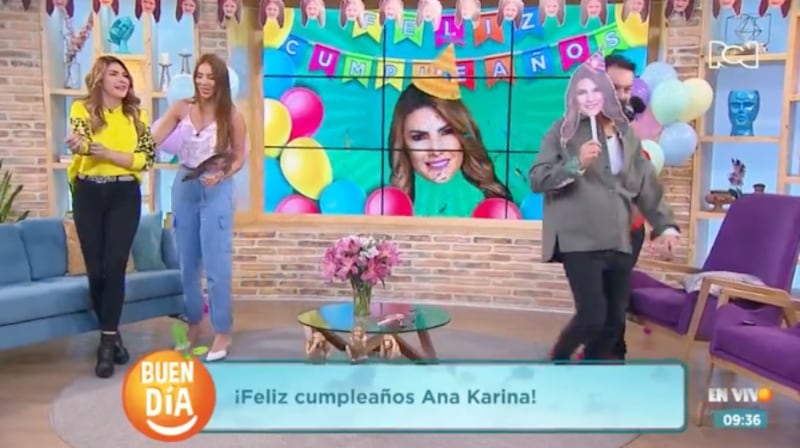 Ana Karina Soto le celebraron su cumpleaños en 'Buen Día, Colombia'