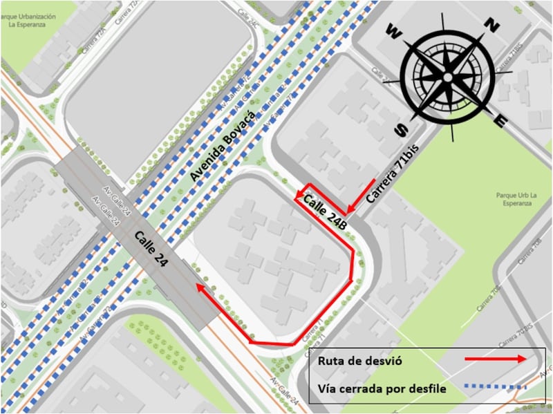 Cierres viales y rutas alternas para el 20 de Julio (Foto: Alcaldía de Bogotá)