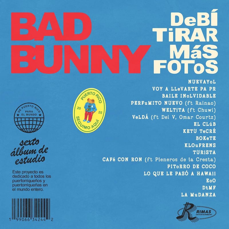 Todo está listo que Bad Bunny haga el lanzamiento del disco 'Debí Tirar Mas Fotos' el cual llega con dedicatoria incluida.