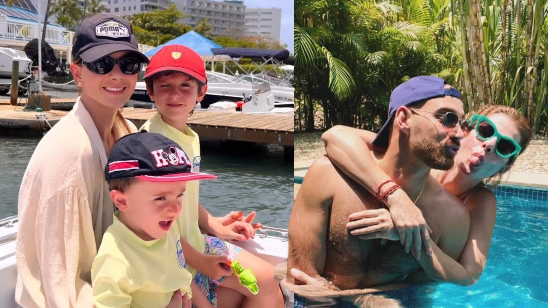 Carolina Cruz, su novio y sus hijos compartieron parte de sus especiales vacaciones