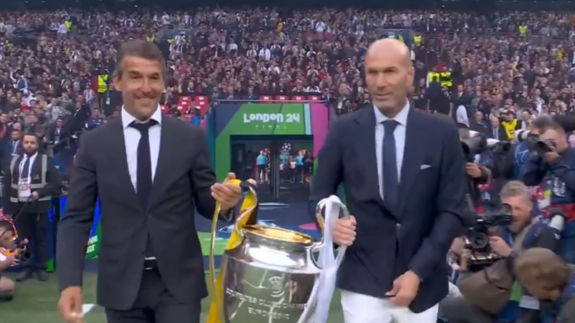 Zinedine Zidane hizo un oso tremendo en la final de la Champions League y no lo perdonaron