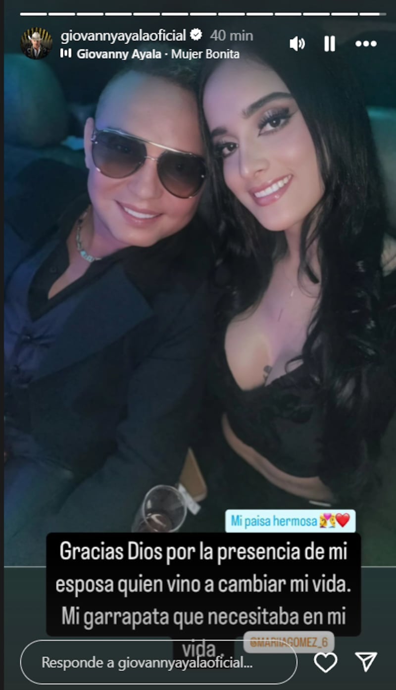 Giovanny Ayala reveló el apodo que le tiene a su esposa