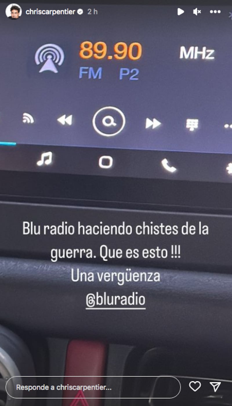 Christopher Carpentier  contra blu radio