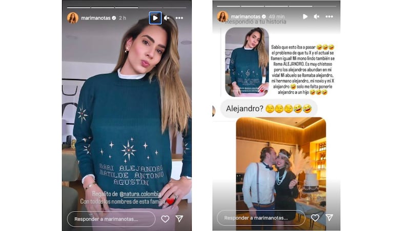 María Manotas y su particular saco de Navidad