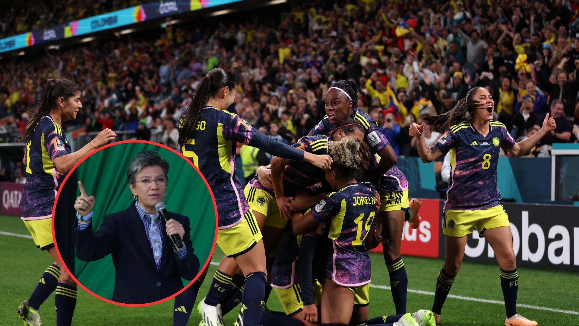 Claudia López no ocultó la emoción por triunfo de la Selección Colombia Femenina contra Alemania