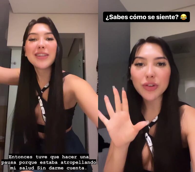 Aida Victoria Merlano le contó a sus seguidores que el estrés puso en peligro su salud