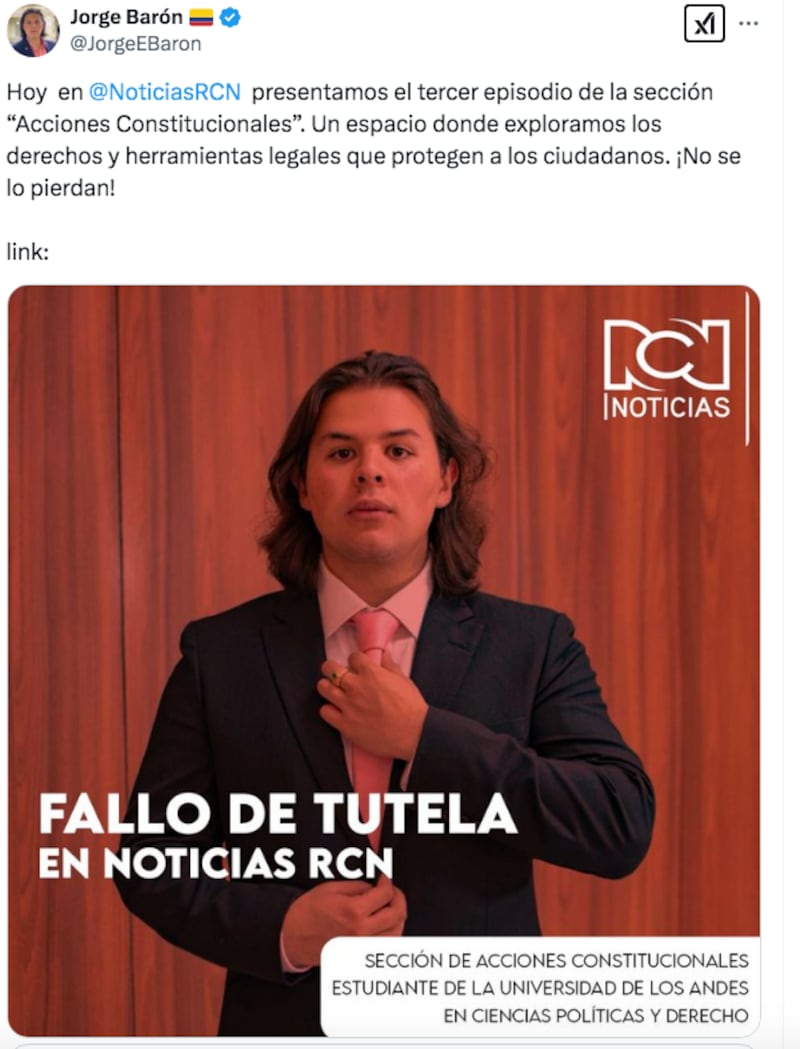 ¿Hubo ‘palanca’ en la llegada del hijo de Jorge Barón a RCN?