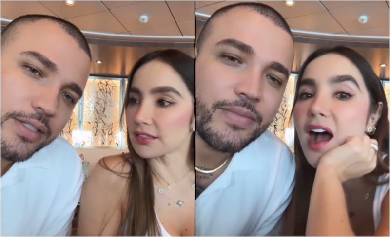 Jessi Uribe y Paola Jara grabaron un video desde un crucero.