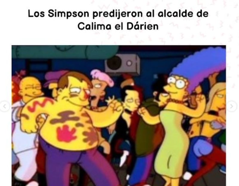 Alcalde de Calima El Darién se desnudó en discoteca y lo comparan con Los Simpson