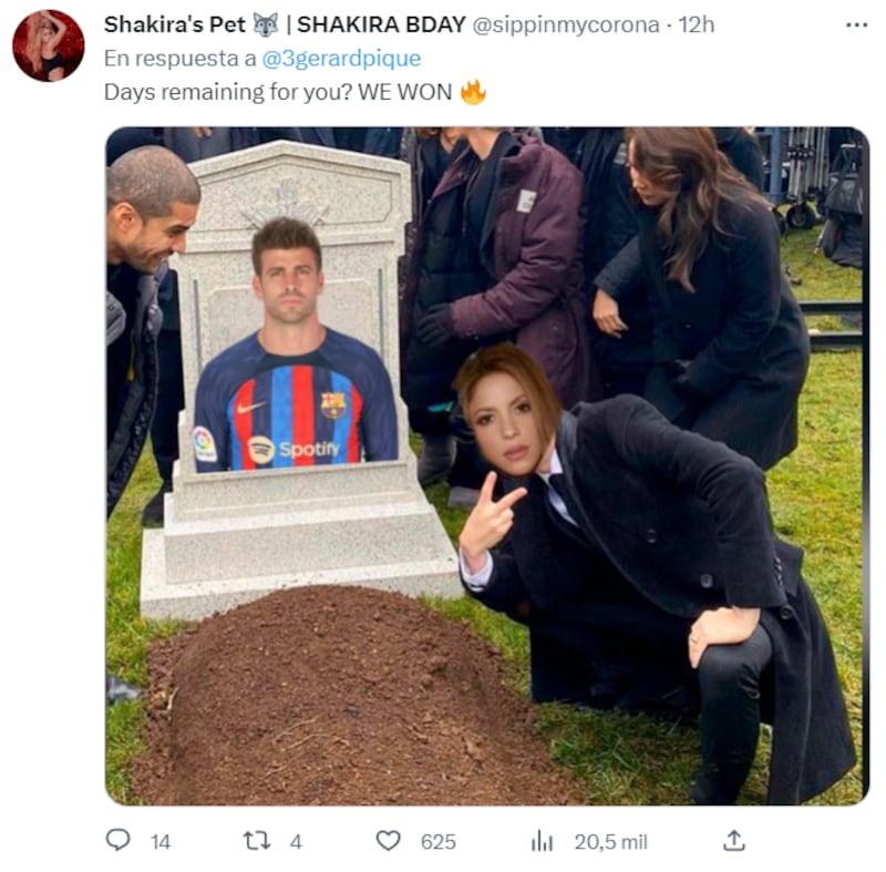 Usuarios no perdonaron a Piqué ni en su cumpleaños