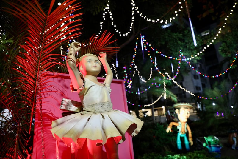 Alumbrado navideño en Barranquilla.