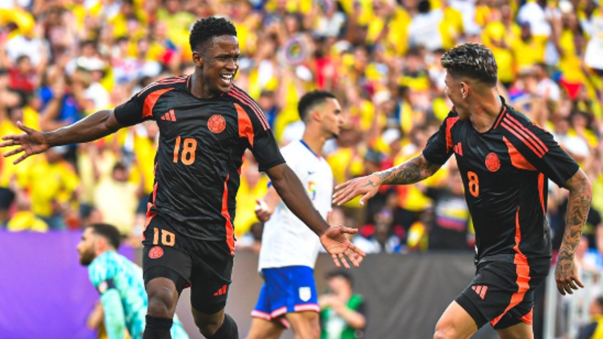 La Selección Colombia goleó a Estados Unidos 5-1 en territorio norteamericano.
