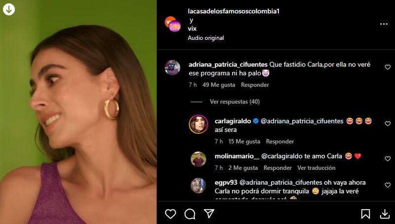 El anuncio de Diana Ángel a 'La Casa de Los Famosos' avivó las críticas sobre Carla Giraldo.