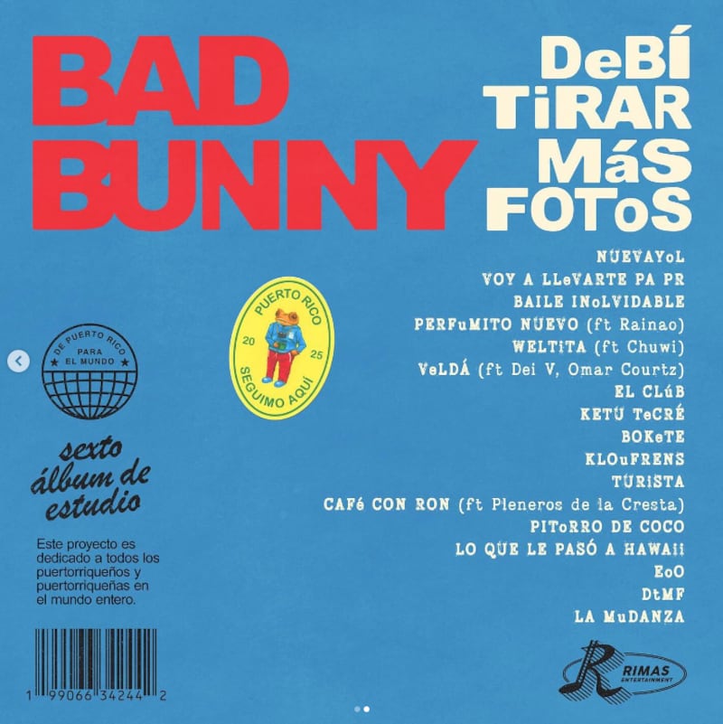 Debí tirar más fotos, álbum de Bad Bunny.