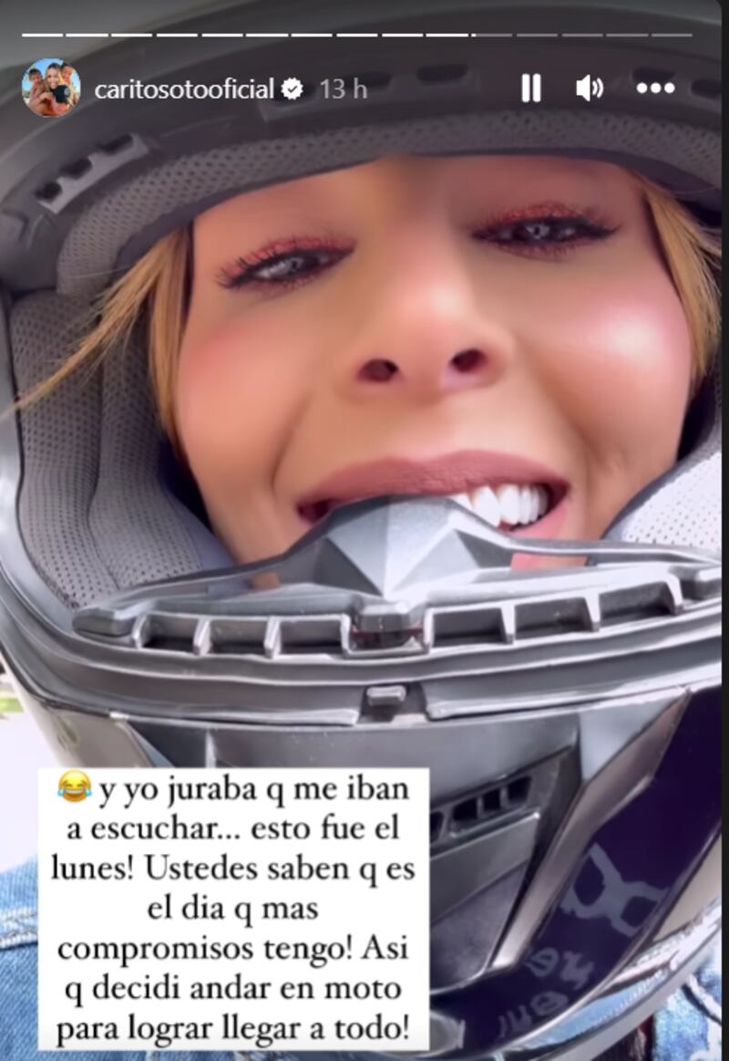 Historias Instagram Carolina Soto