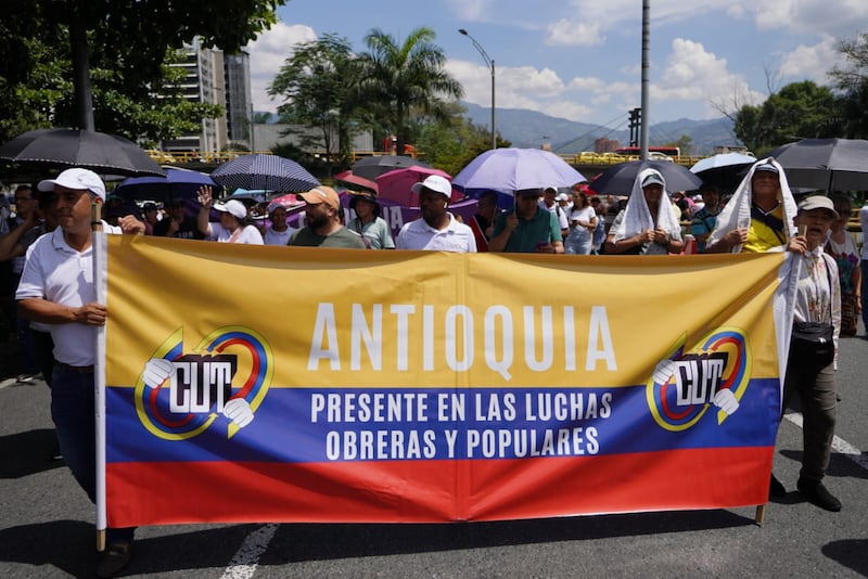 Marcha en favor de Petro en Medellín