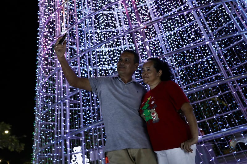 Alumbrado navideño en Barranquilla.