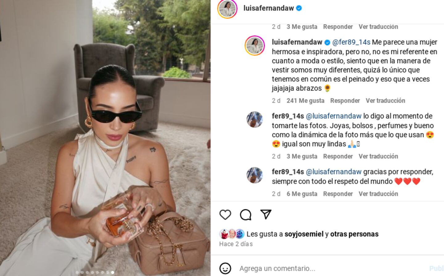 Luisa Fernanda W Respondió A Quienes Le Dicen Que Copia A La Esposa De Cristiano Ronaldo 2729