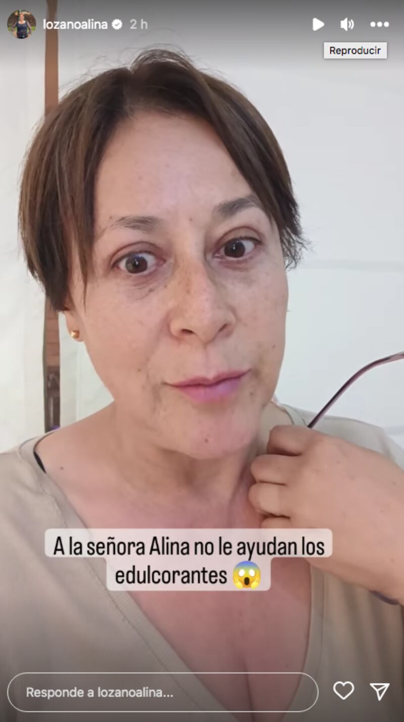 Alina Lozano habla del azucar y el adulcorante