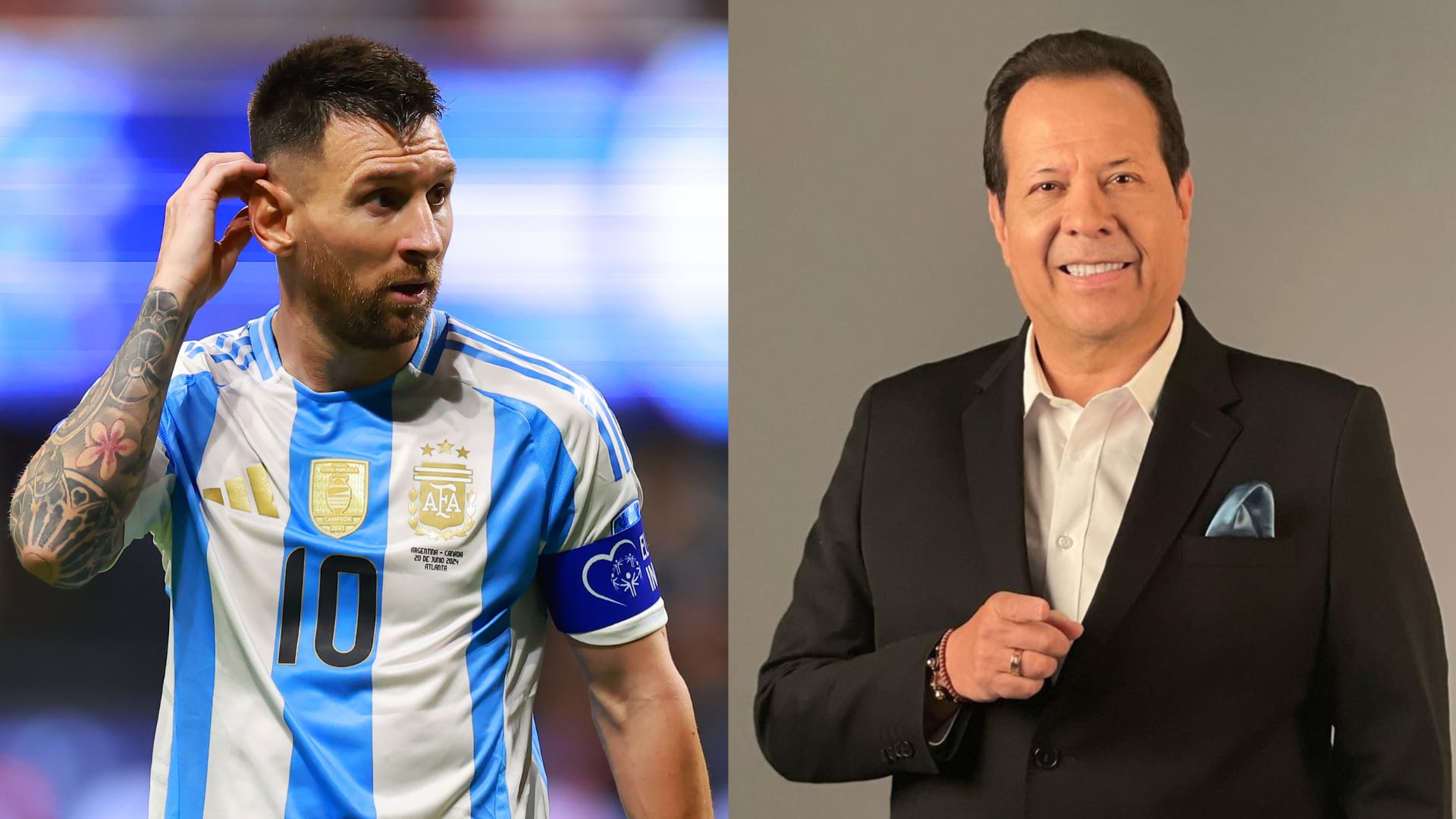 'El Cantante del Gol' confundió a Lionel Messi con Leonel Álvarez